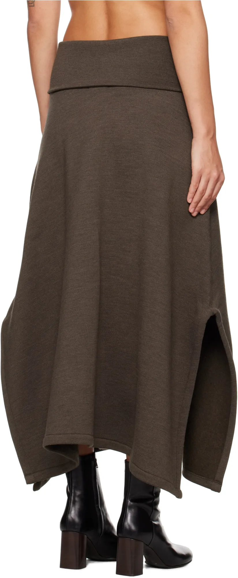 Lemaire Side-Slit Waistband Skirt
