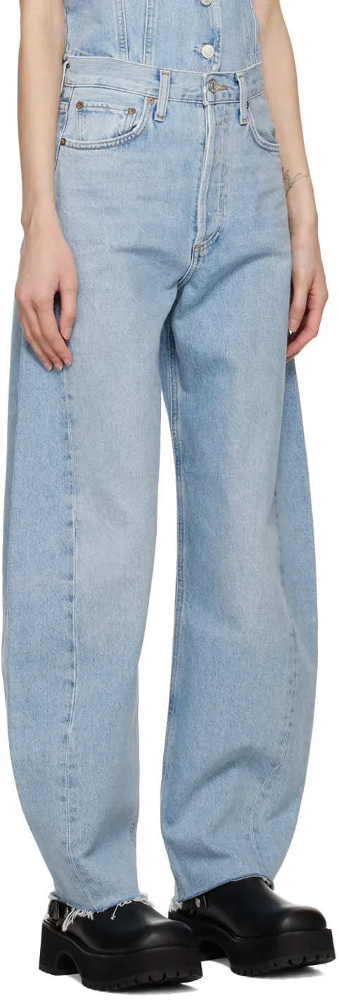 Agolde High-Waisted Wide-Leg Jeans