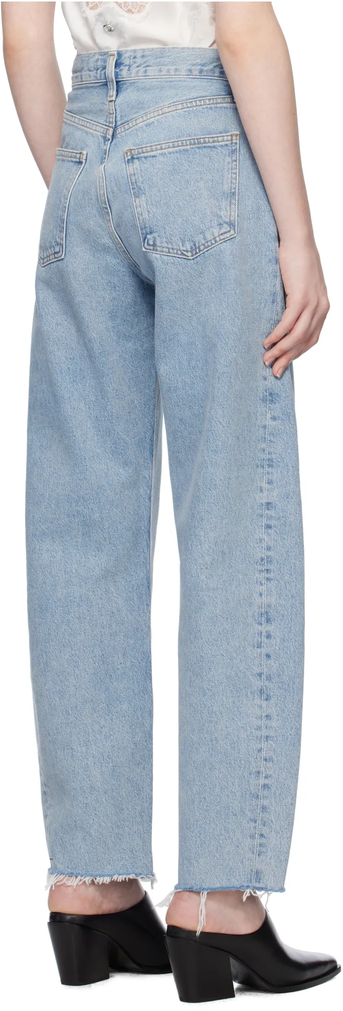 Agolde High-Waisted Wide-Leg Jeans