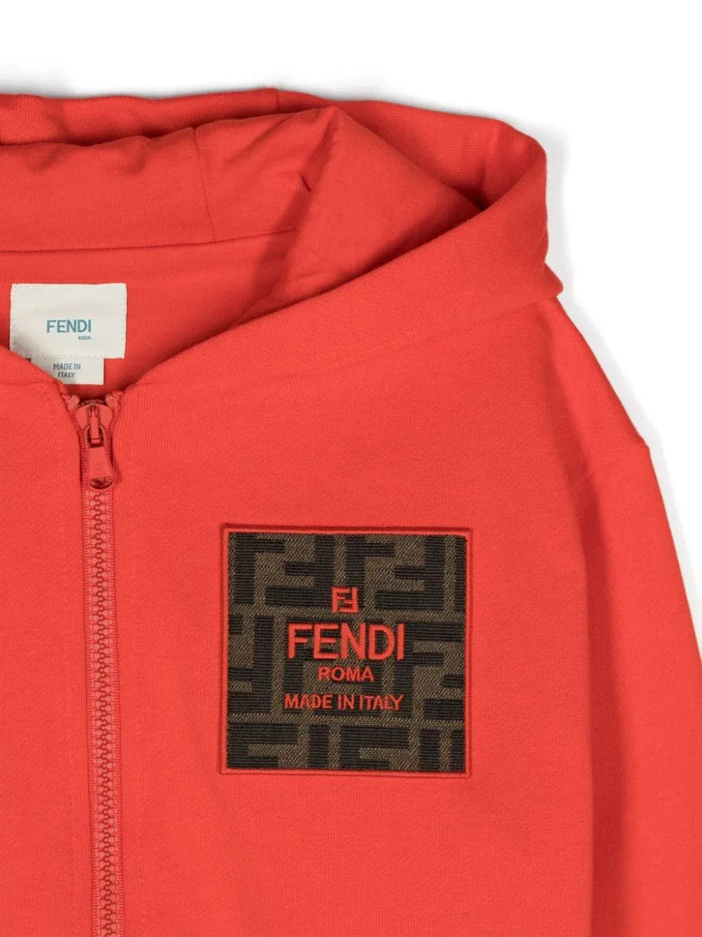 Logo-Patch Zip-Up Hoodie