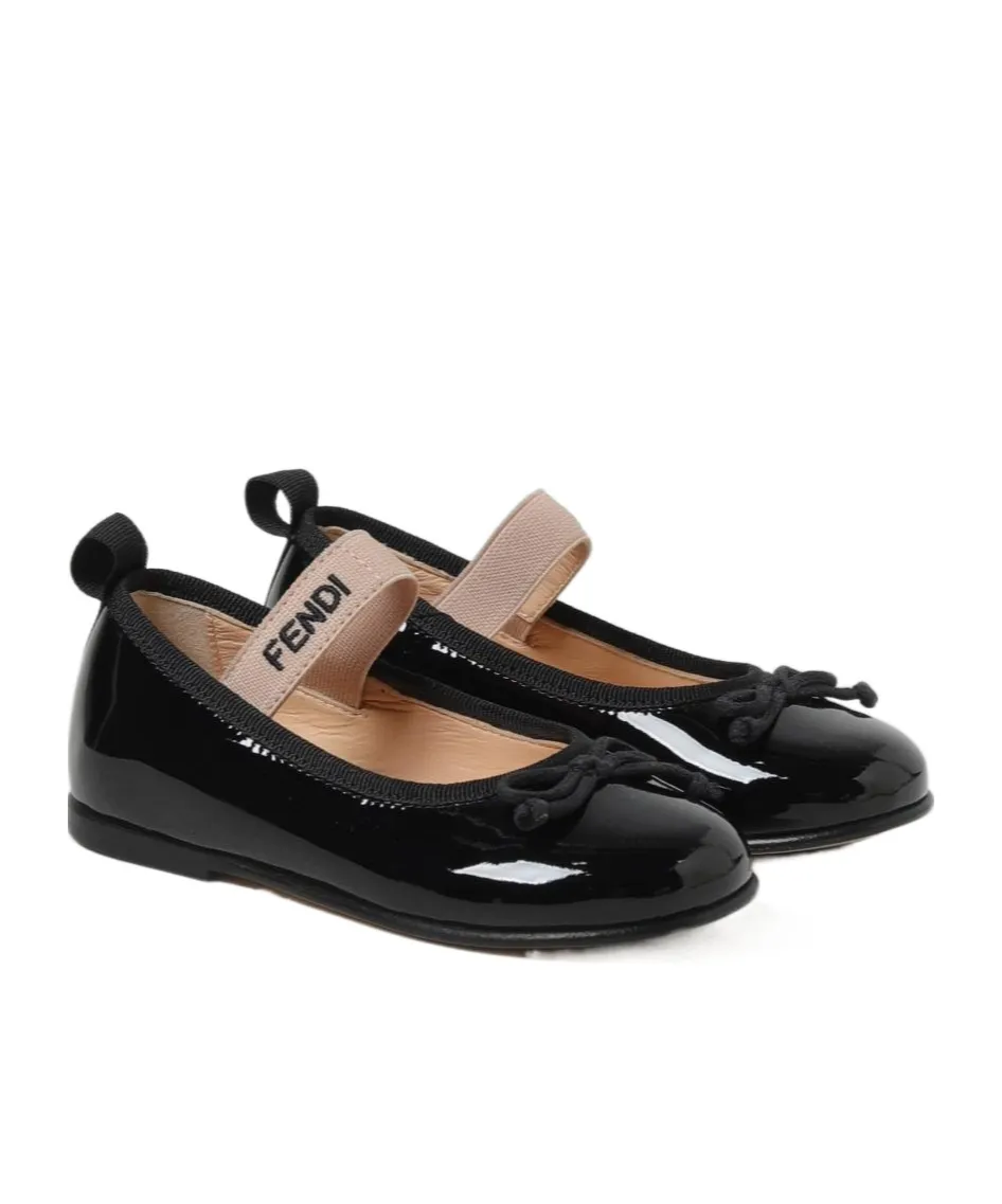 Bow-Detail Ballerina Shoes