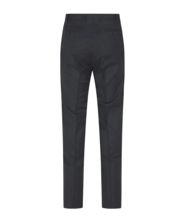 Tailored-Cut Wool Trousers
