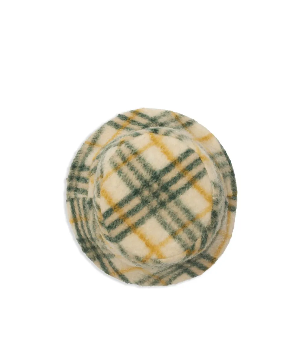 Reversible Check Fleece Bucket Hat