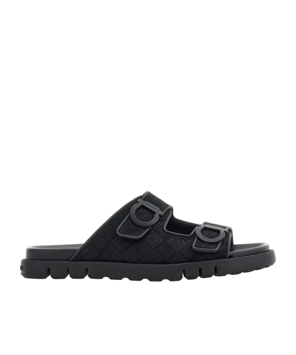 Logo Double Strap Slippers