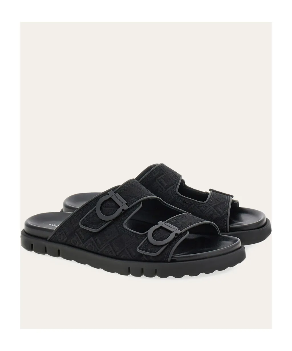 Logo Double Strap Slippers