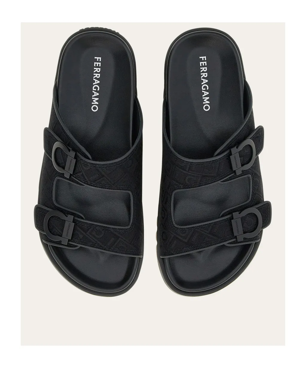 Logo Double Strap Slippers