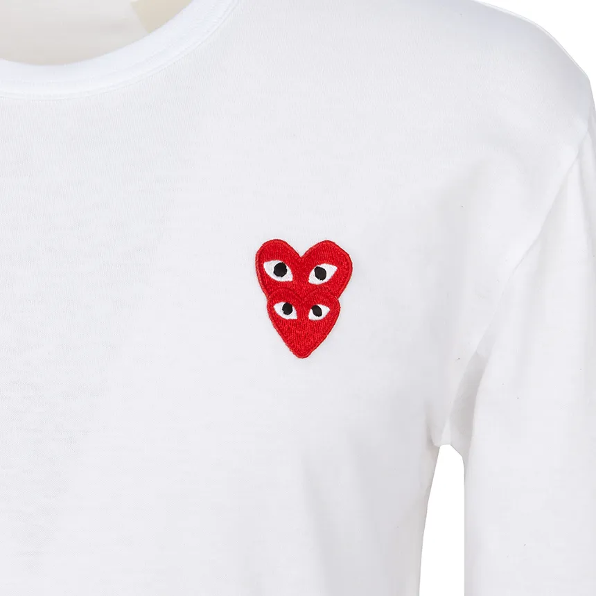 Comme Des GarÇOns Play Heart-Patch Long Sleeved T-Shirt