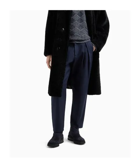 Belt-Loop Single-Pleated Trousers