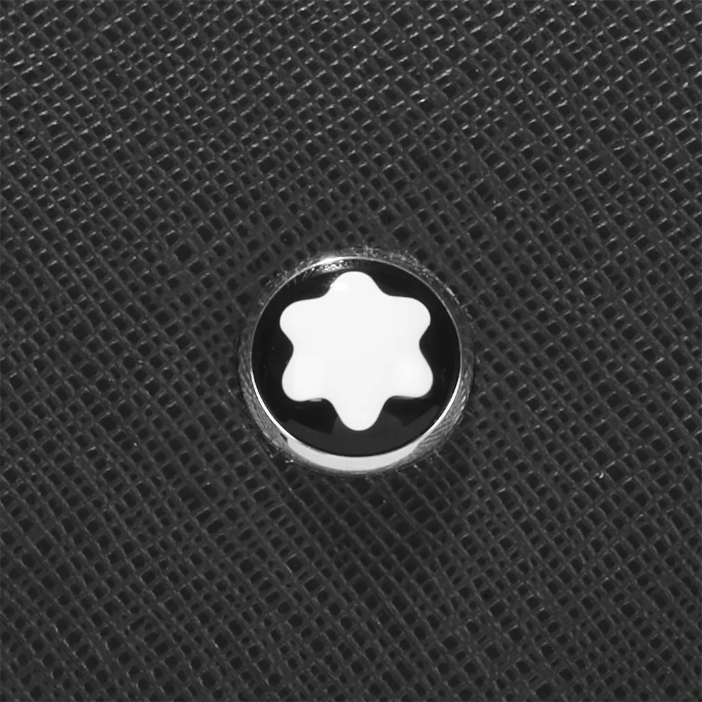 Logo-Plaque Leather Laptop Bag