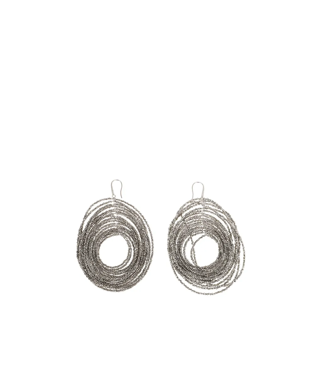Brunello Cucinelli Monili Chain-Detailed Hook Earrings