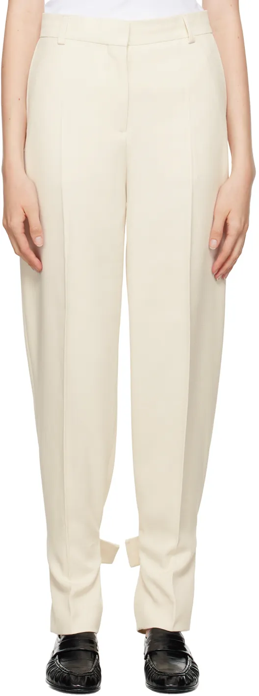 TotÊMe Presse Creased Buckled Slouch Trousers