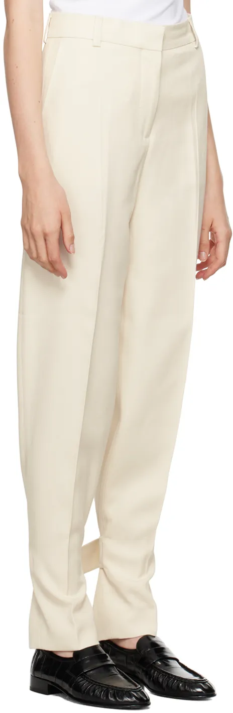 TotÊMe Presse Creased Buckled Slouch Trousers