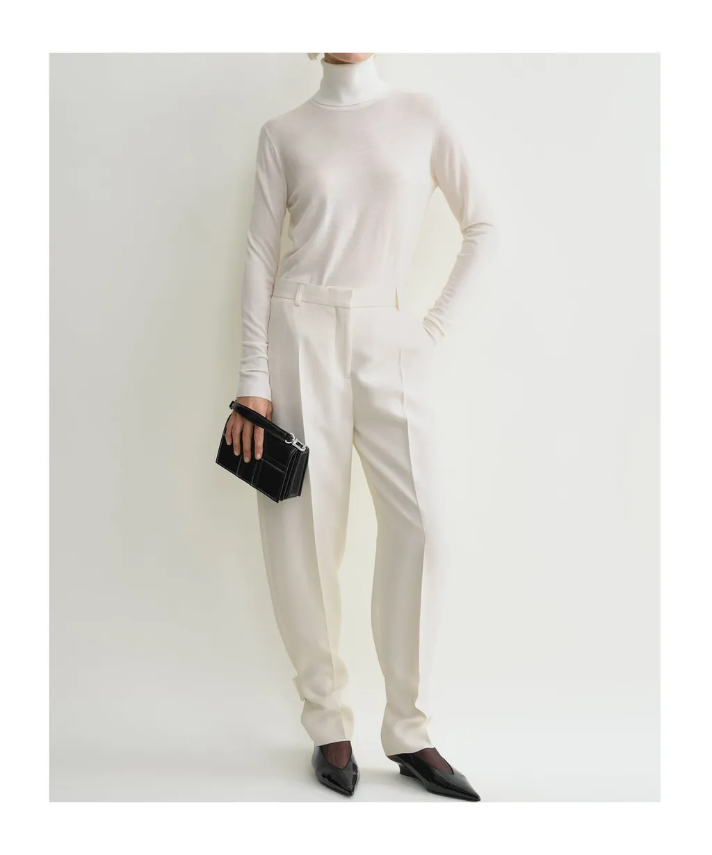 TotÊMe Presse Creased Buckled Slouch Trousers