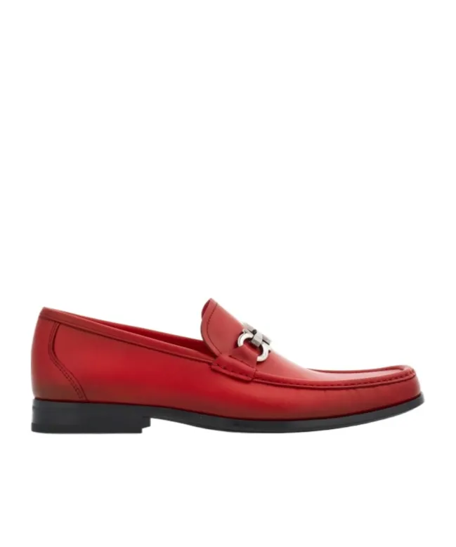 Gancini Buttoned Loafers