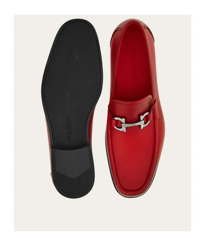 Gancini Buttoned Loafers