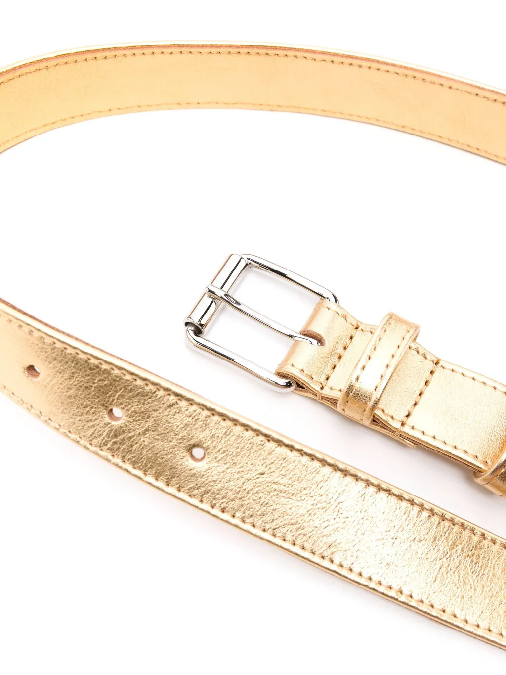 Metallic Leather Belt