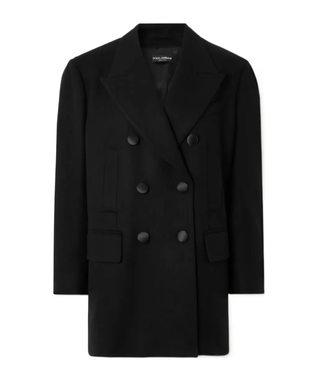 Dolce & Gabbana Double Breasted Straight Hem Blazer