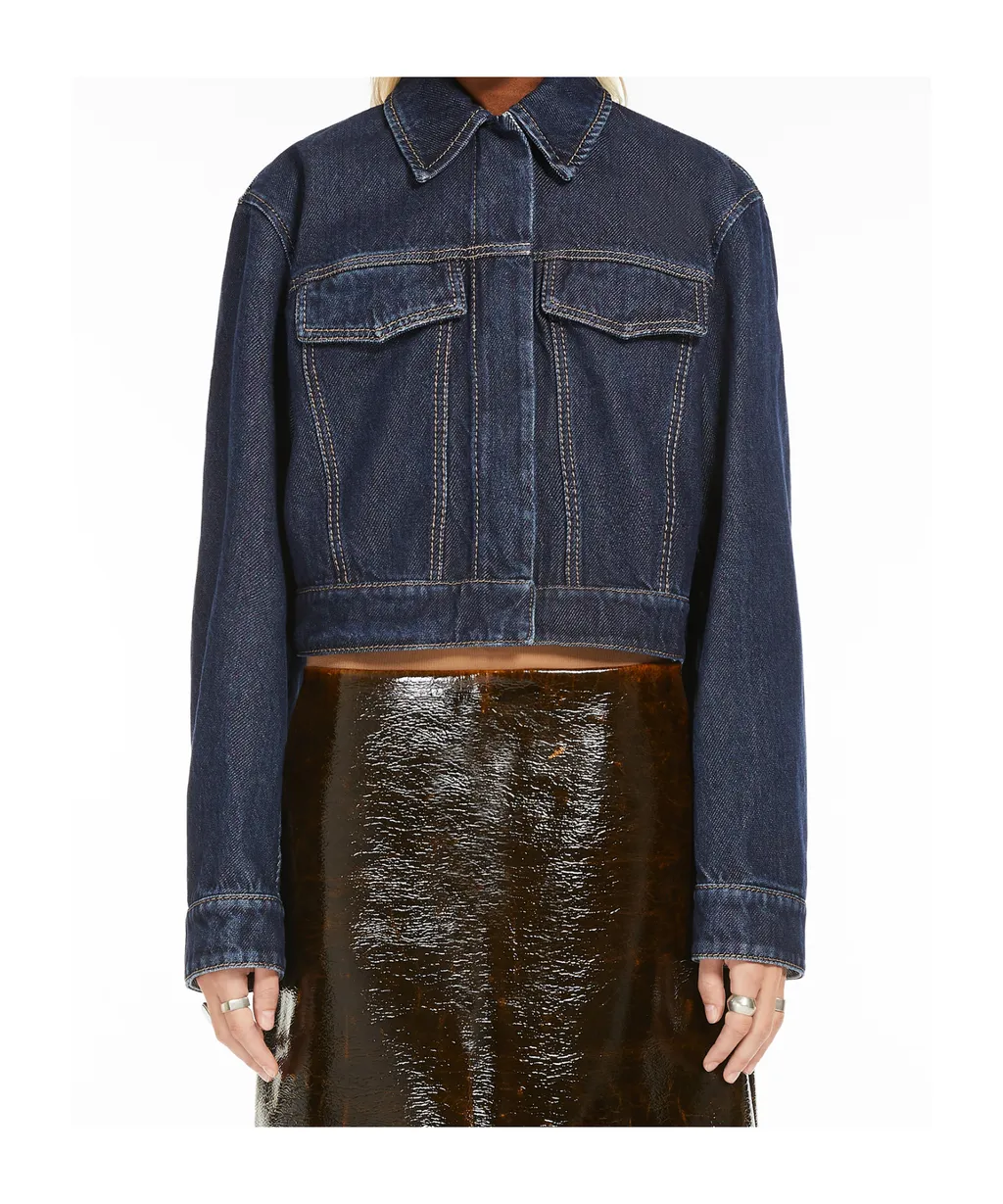 Sportmax Bormio Cropped Denim Jacket