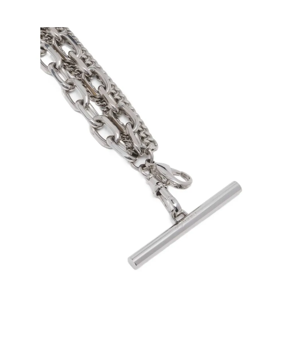 Alexander Mcqueen Sling Cross-Bar Chain-Detailed Bracelet