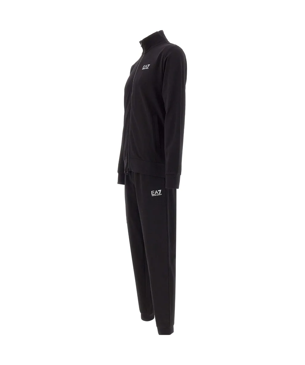 Ea7 Emporio Armani Logo Printed Zipped Track Suit