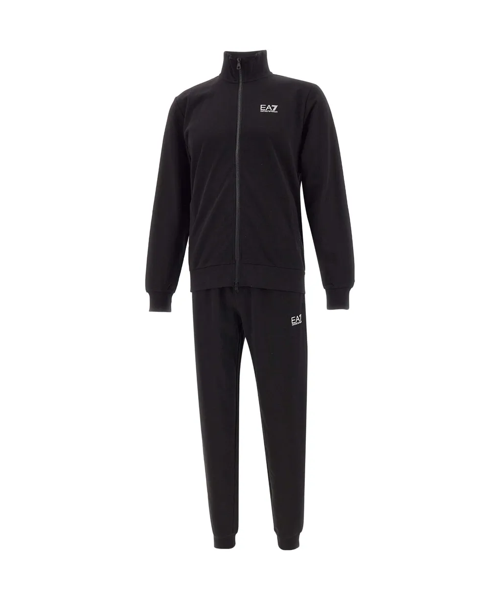 Ea7 Emporio Armani Logo Printed Zipped Track Suit