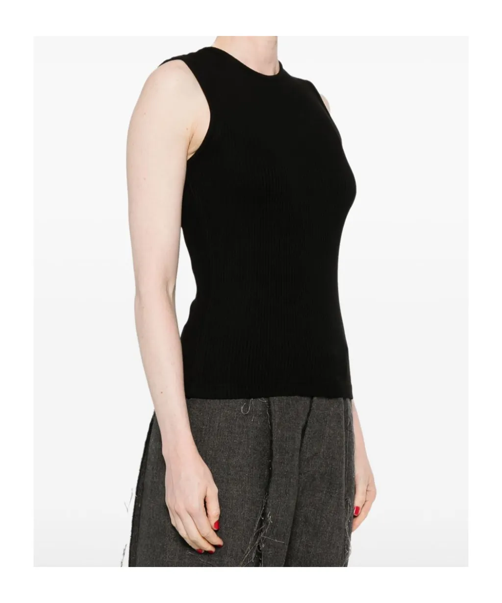Agolde Binx Sleeveless Ribbed Tank Top