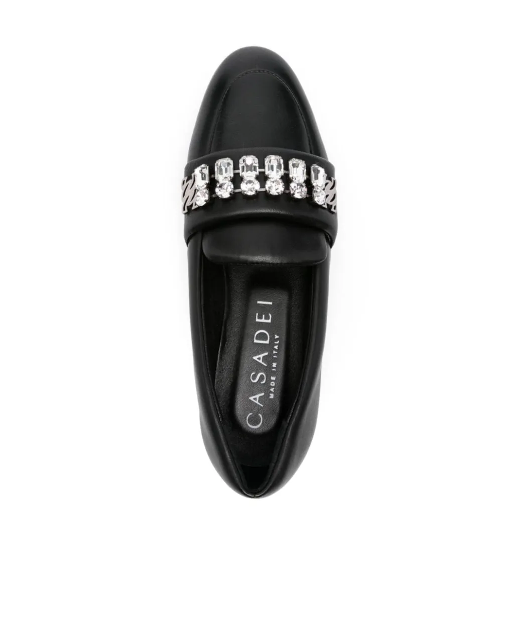Casadei Embellished Slip-On Flat Shoes