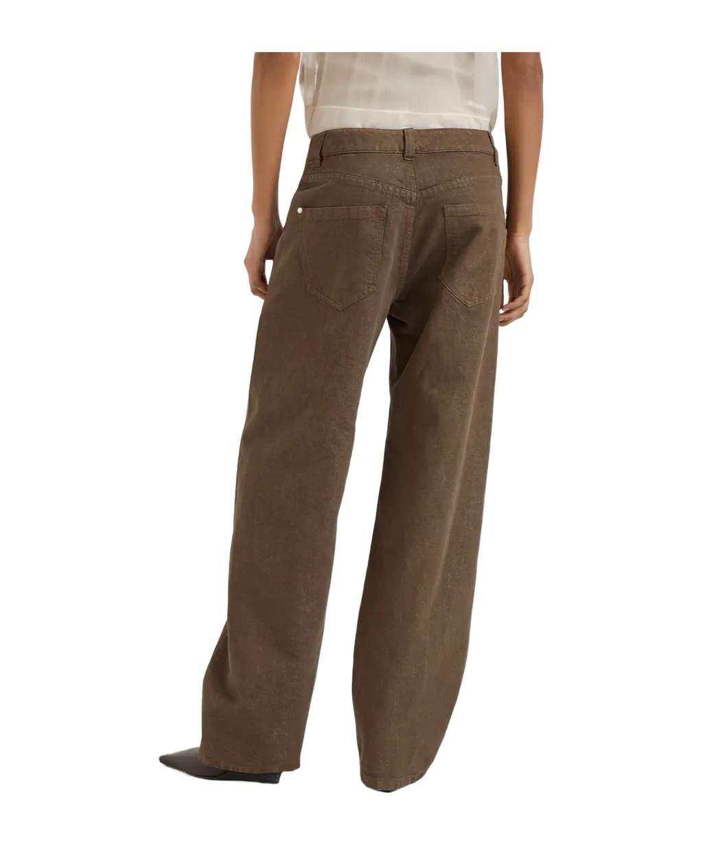 Brunello Cucinelli Dyed Wide-Leg Trousers