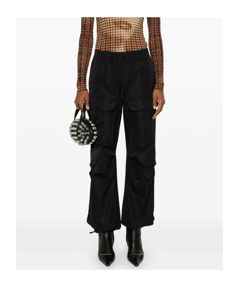 Pleat-Detail Cargo Pants