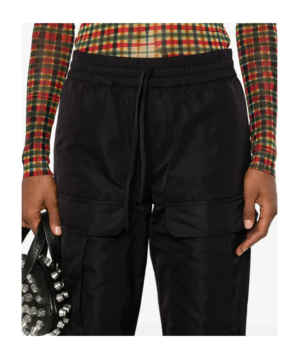 Pleat-Detail Cargo Pants