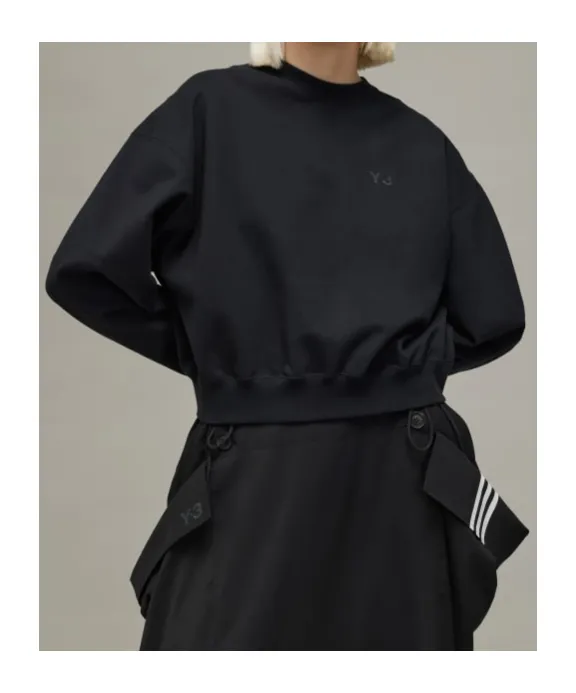 Y-3 Brushed Terry Boxy Crewneck Sweatshirt