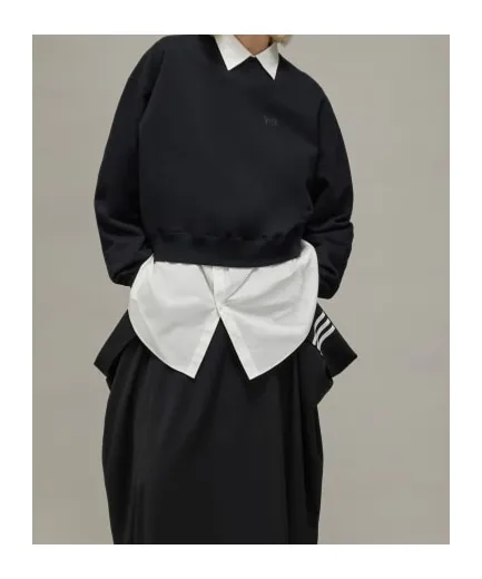 Y-3 Brushed Terry Boxy Crewneck Sweatshirt
