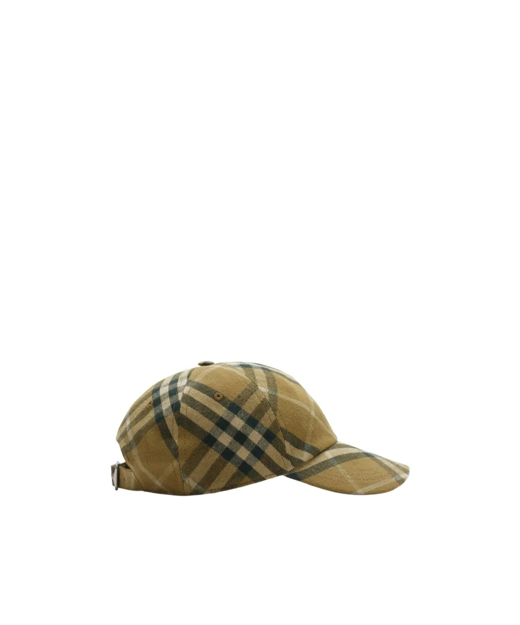 Burberry Check Printed Baseball Cap