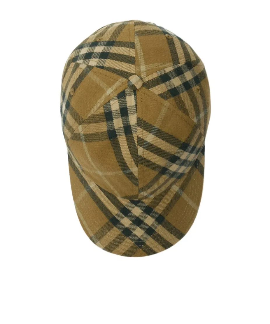 Burberry Check Printed Baseball Cap