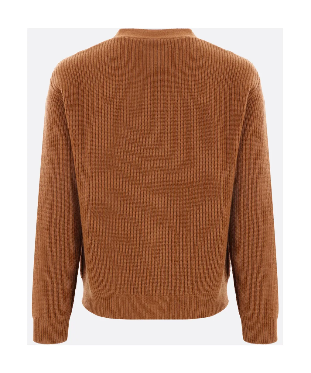 Lardini V-Neck Button-Up Cardigan