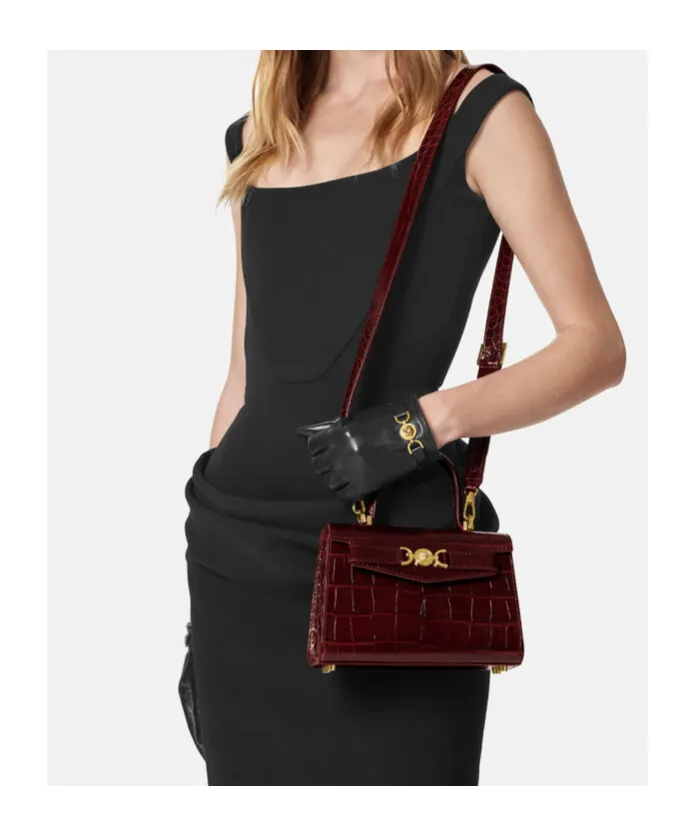 Versace Medusa 95 Embossed Small Handbag