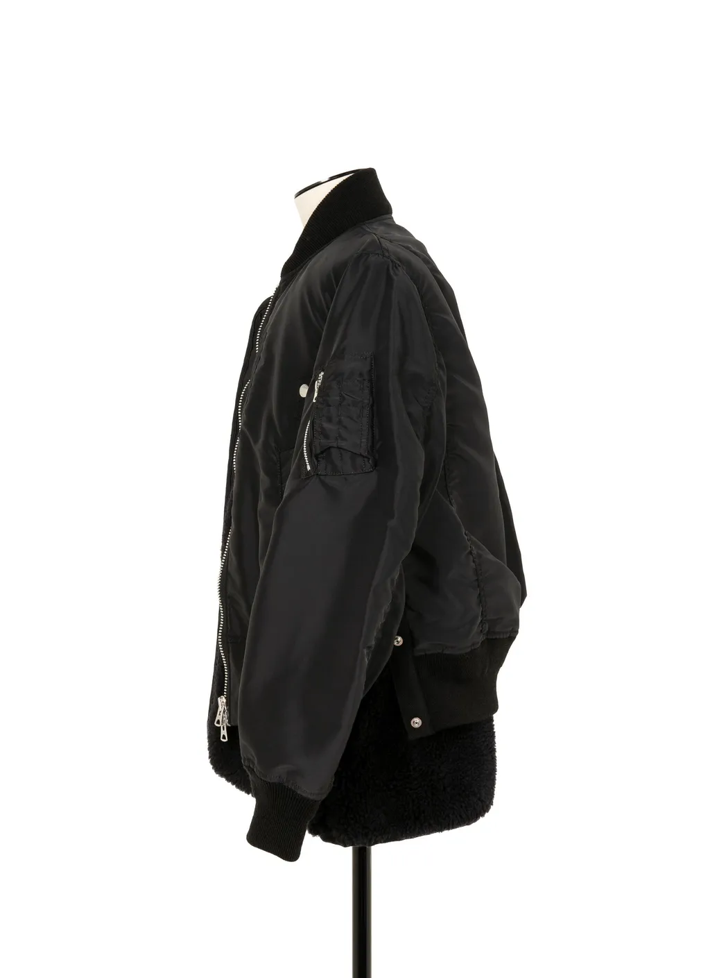 Sacai Buttoned Long-Sleeved Bomber Jacket