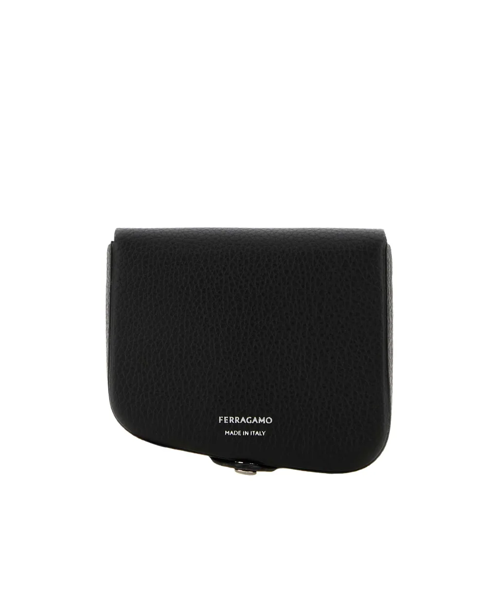 Salvatore Ferragamo Logo Printed Asymmetric Wallet