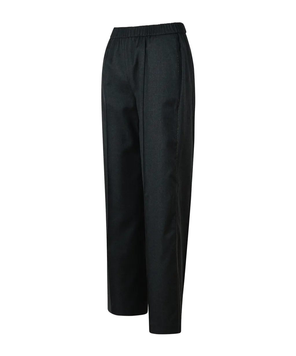 Fabiana Filippi Elasticated Waistband Straight Leg Trousers