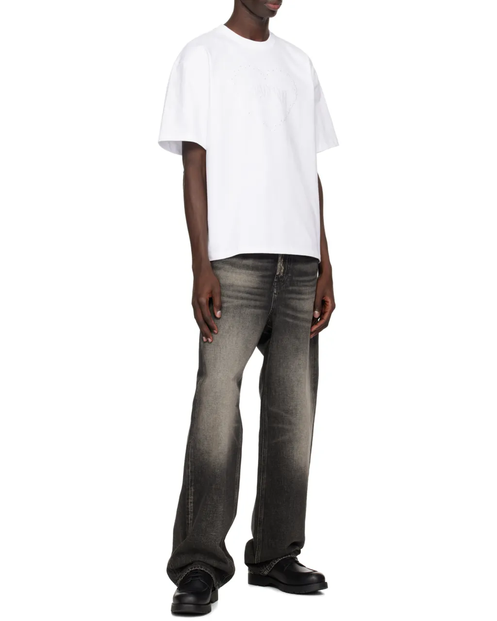 Ganni T-Shirt With Logo And Shimmering Appliques
