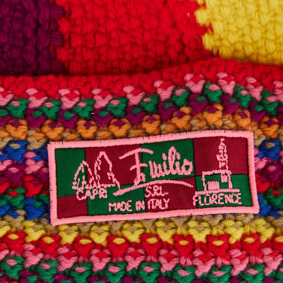 Colourblock Wool Beanie Hat