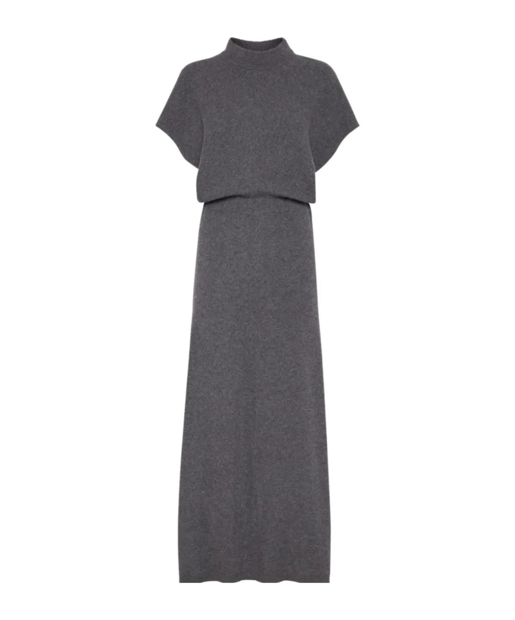 Brunello Cucinelli Mock Neck Knitted Dress