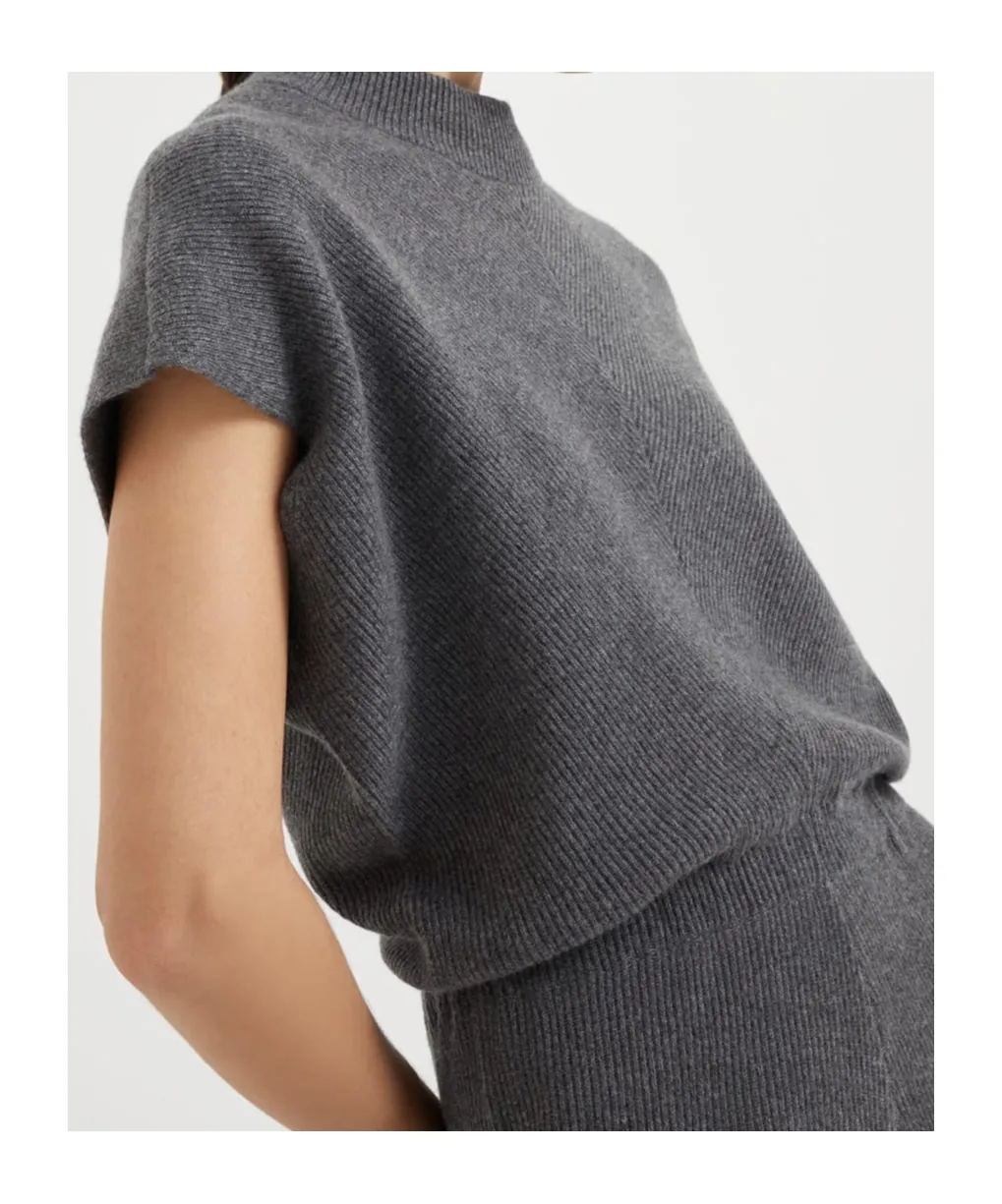 Brunello Cucinelli Mock Neck Knitted Dress
