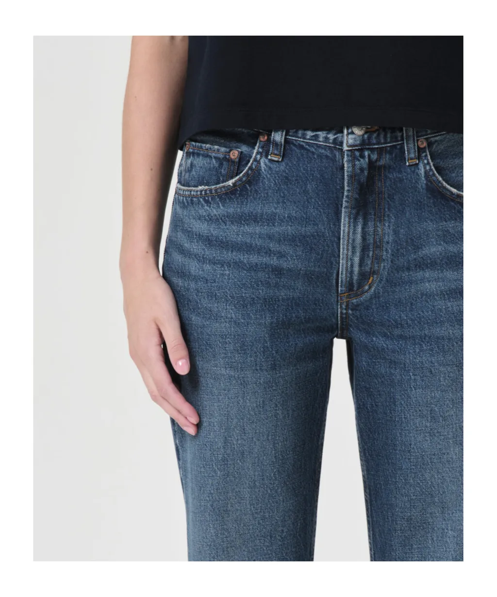 Agolde Valen Cropped Straight-Leg Jeans