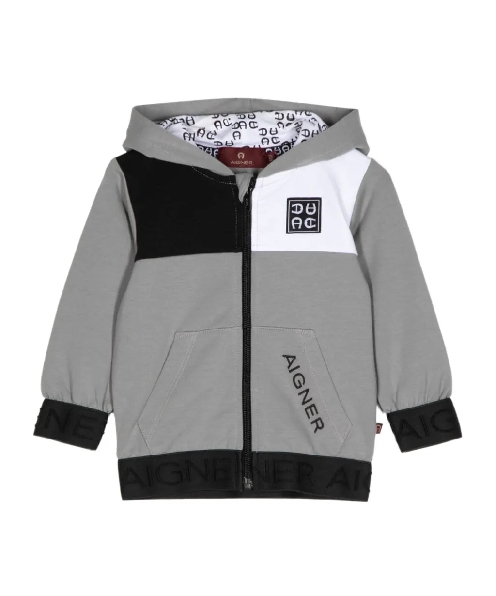 Logo-Embroidered Hooded Jacket
