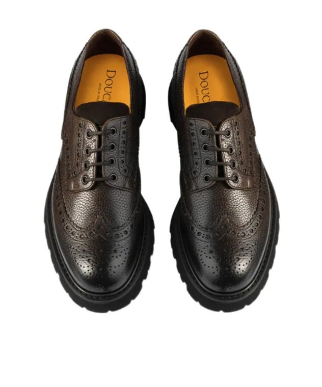 Doucal's Almond Toe Derby Shoes