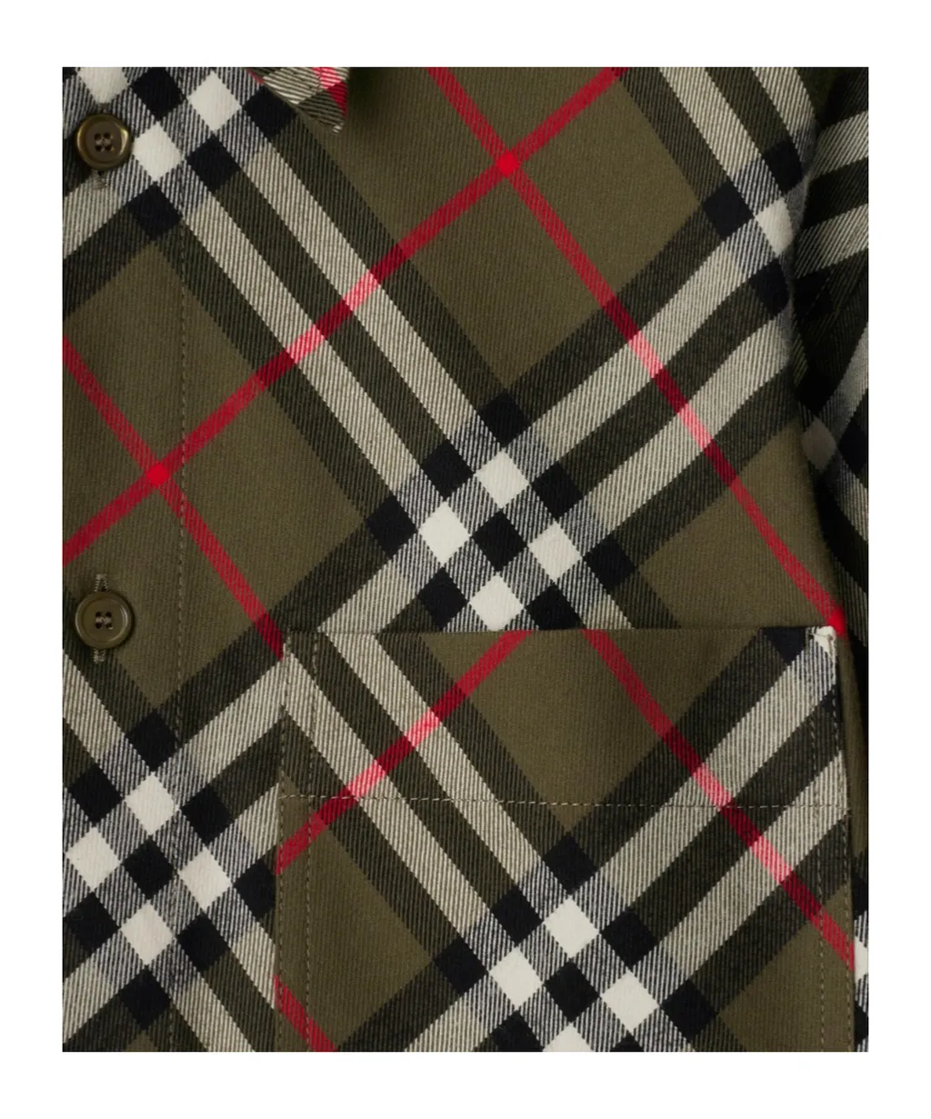 Burberry Long Sleeved Checked Buttoned Shirt