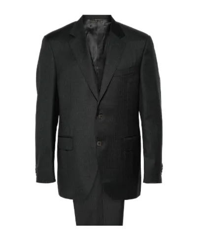 Pinstriped Single-Breasted Suit