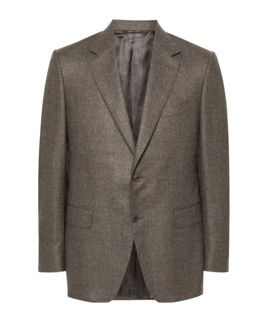 Single-Breasted Wool Blazer