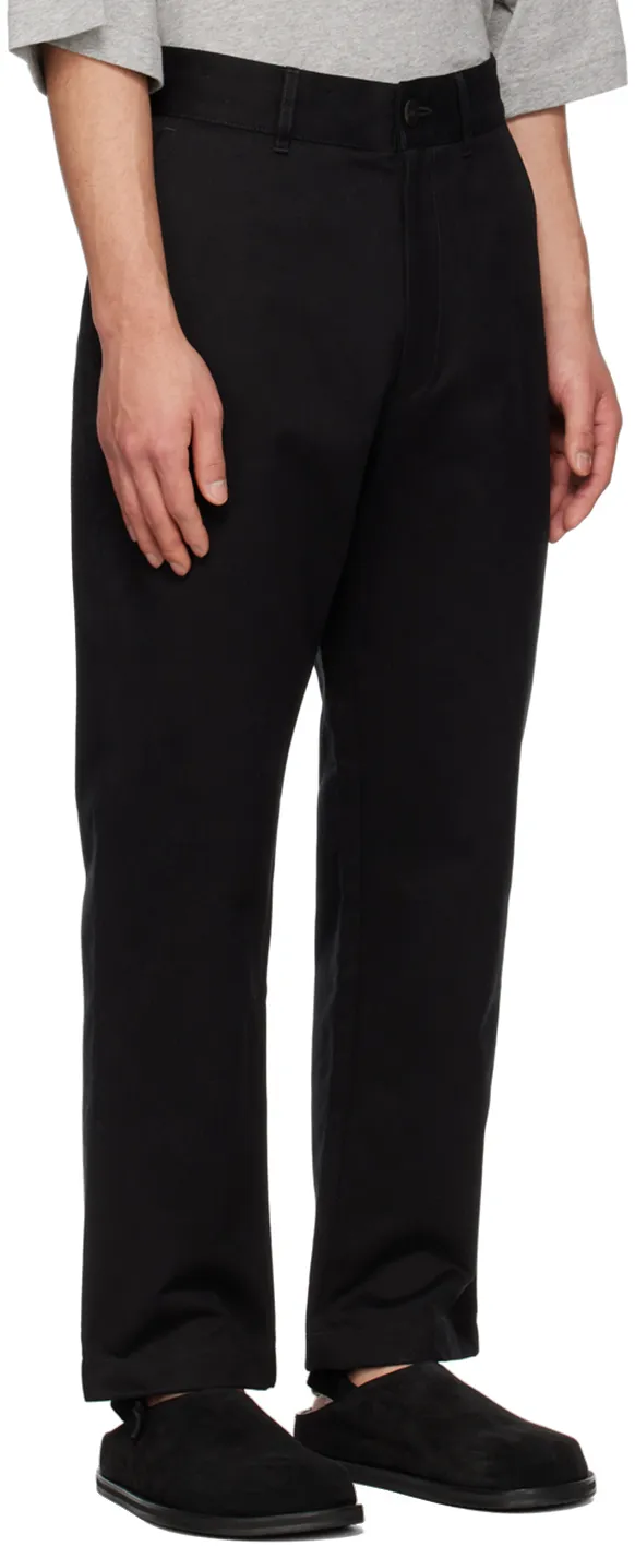Studio Nicholson Bill Button Detailed Tapered Trousers